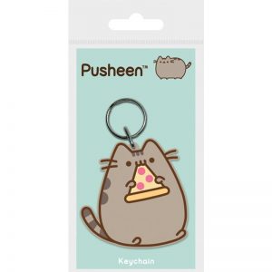 Pusheen - Brelok do kluczy z kółkiem (Pusheen z pizzą) (7 x 8 cm)