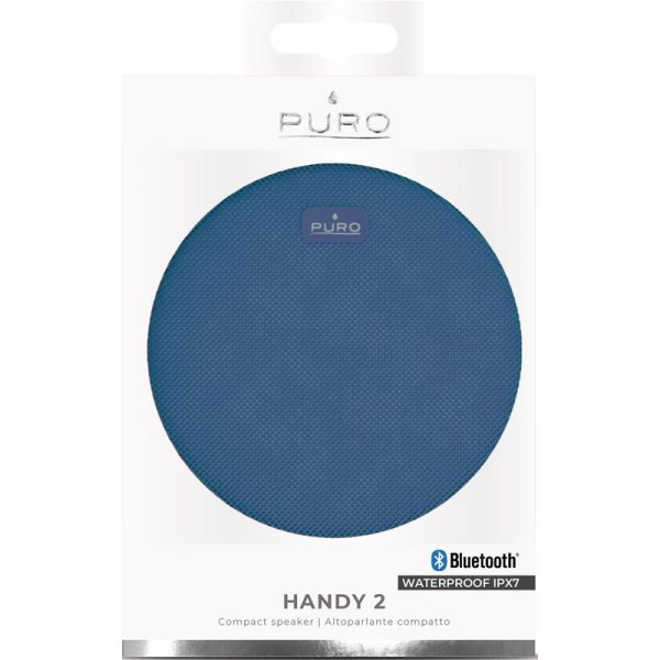 PURO External Handy 2 Speaker – Wodoodporny głośnik zewnętrzny Bluetooth IPX7 (niebieski)