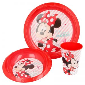 Minnie Mouse - Zestaw naczyń (talerz