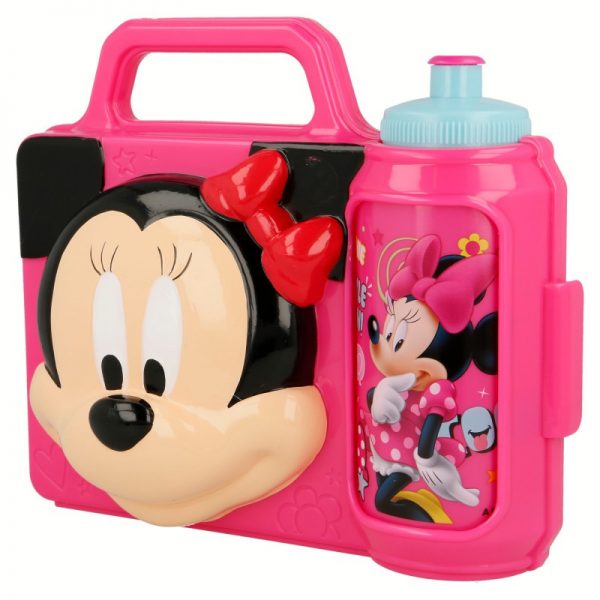 Minnie Mouse - Zestaw 3D Śniadaniówka / Lunchbox + bidon