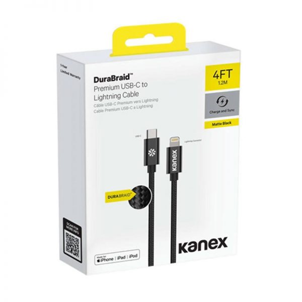 Kanex DuraBraid - Kabel połączeniowy USB-C (Power Delivery) na Lightning MFi 1
