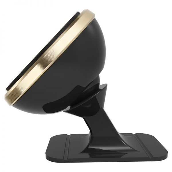 Baseus 360-degree Rotation Magnetic Mount Holder - Uchwyt magnetyczny na deskę rozdzielczą samochodu (złoty/czarny)