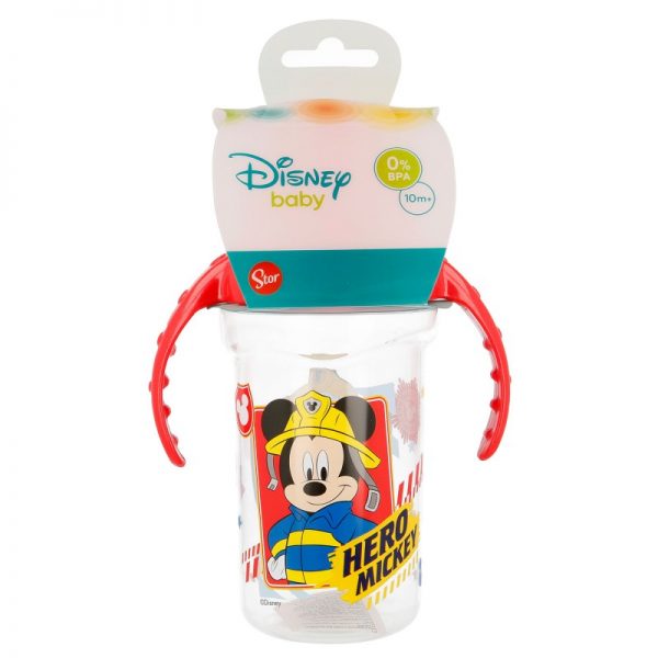 Mickey Mouse - Kubek niekapek / Butelka z silikonowym ustnikiem 330 ml