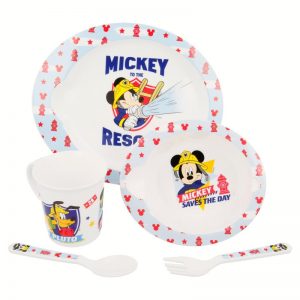 Mickey Mouse - Duży zestaw naczyń do mikrofali (5 szt)