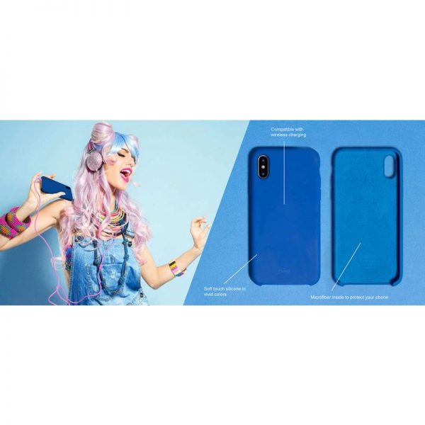 PURO ICON Cover - Etui iPhone Xs Max (jasny niebieski) Limited edition