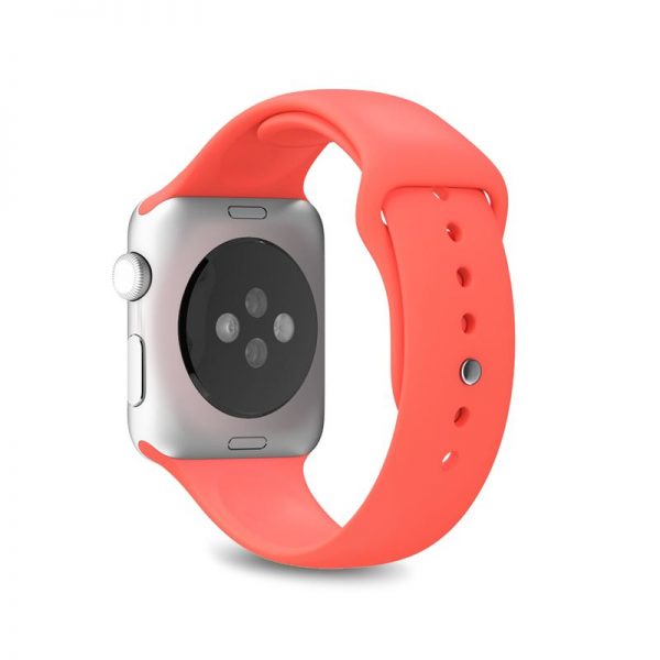 PURO ICON - Elastyczny pasek sportowy do Apple Watch 38 / 40 mm (S/M & M/L) (Living Coral)