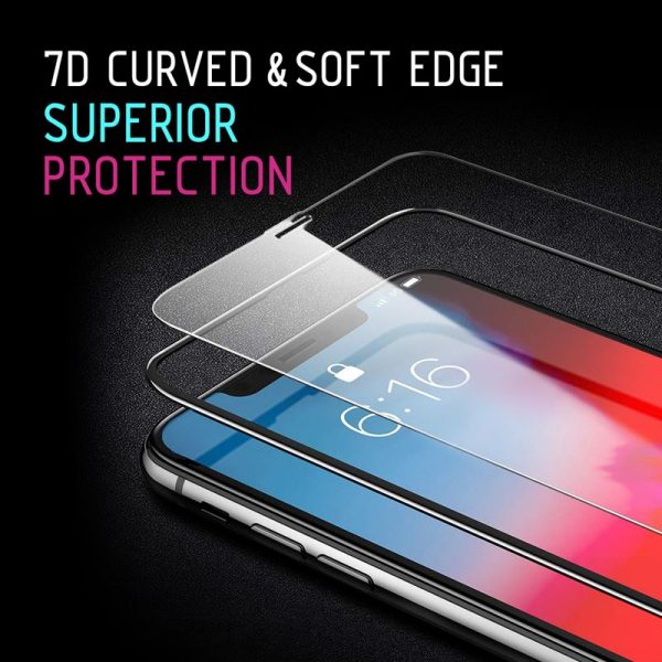 Crong 7D Nano Flexible Glass - Szkło hybrydowe 9H na cały ekran Huawei P20 Pro