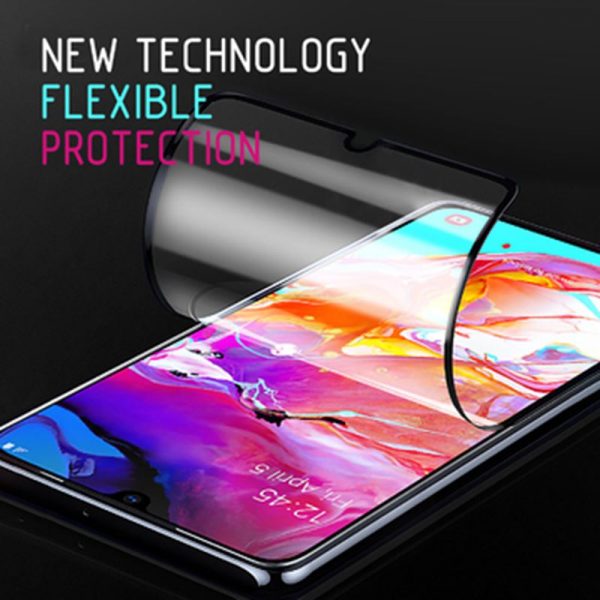 Crong 7D Nano Flexible Glass - Szkło hybrydowe 9H na cały ekran Samsung Galaxy A20e