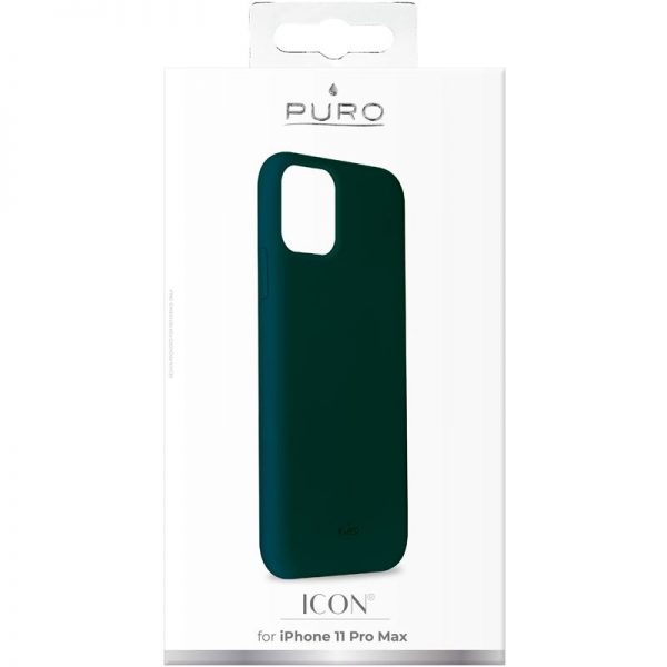 PURO ICON Cover - Etui iPhone 11 Pro Max (ciemnozielony)