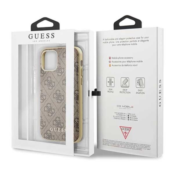 Guess 4G Charms Collection - Etui iPhone 11 Pro (brązowy)