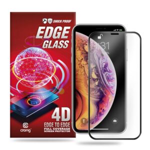 Crong Edge Glass 4D Full Glue - Szkło hartowane na cały ekran iPhone 11 Pro Max / iPhone Xs Max