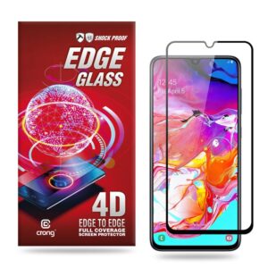 Crong Edge Glass 4D Full Glue - Szkło hartowane na cały ekran Samsung Galaxy A70