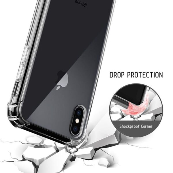 Crong Hybrid Protect Cover - Etui iPhone Xs / X (przezroczysty)