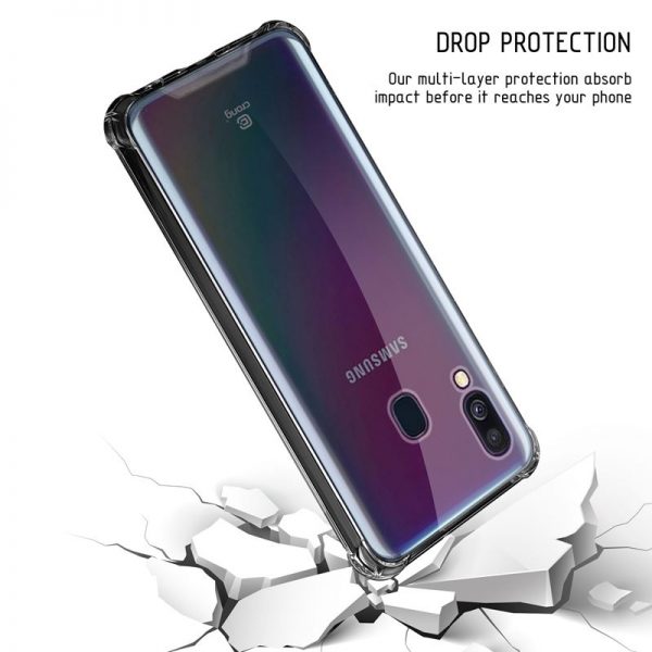 Crong Hybrid Protect Cover - Etui Samsung Galaxy A40 (przezroczysty)
