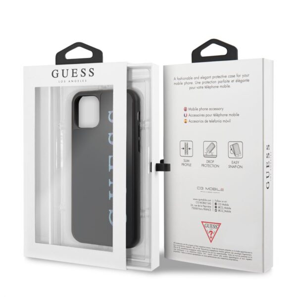 Guess Double Layer Glitter Case Logo Multicolor - Etui iPhone 11 Pro (Black/Multicolor)