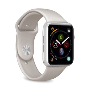 PURO ICON - Elastyczny pasek sportowy do Apple Watch 42 / 44 mm (S/M & M/L) (Taupe)