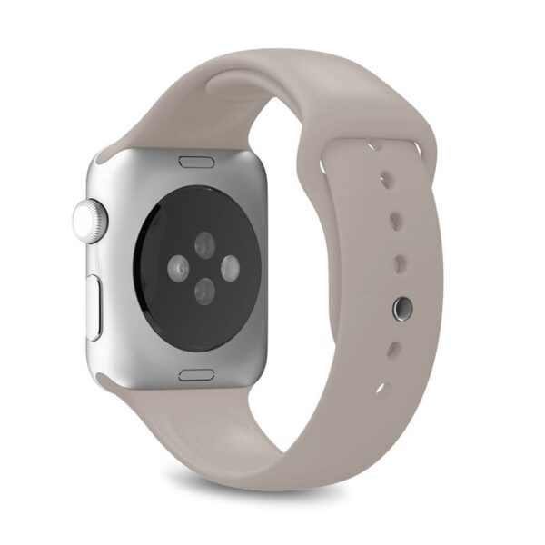 PURO ICON - Elastyczny pasek sportowy do Apple Watch 42 / 44 mm (S/M & M/L) (Taupe)