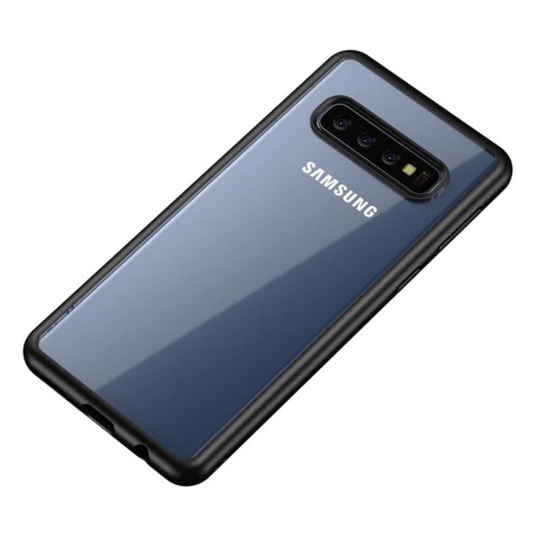 Crong Clear Cover - Etui Samsung Galaxy S10 (czarny)