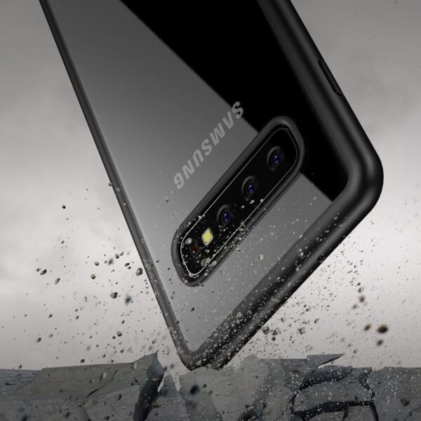 Crong Clear Cover - Etui Samsung Galaxy S10 (czarny)