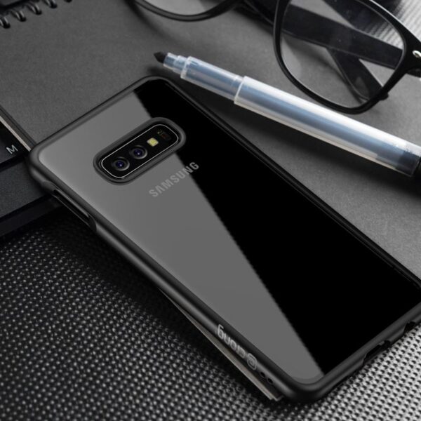 Crong Clear Cover - Etui Samsung Galaxy S10e (czarny)