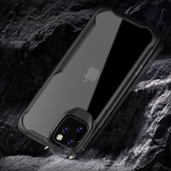 Crong Hybrid Clear Cover - Etui iPhone 11 (czarny)