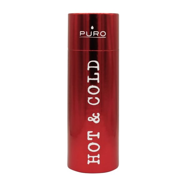 Puro Hot&Cold - Butelka termiczna ze stali nierdzewnej 500 ml (Metallic Red)