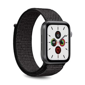 PURO Nylon - Pasek do Apple Watch 42 / 44 mm (Czarny)