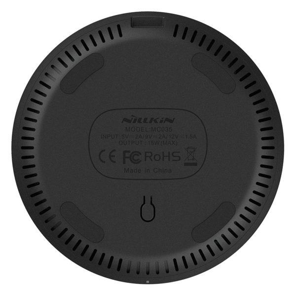 Nillkin PowerFlash Fast Wireless Charger - Bezprzewodowa ładowarka indukcyjna Qi 15W z powłoką ze szkła hartowanego (Marble Black)