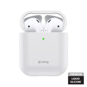 Crong Liquid Case - Etui Apple AirPods 1&2 generacji (biały)