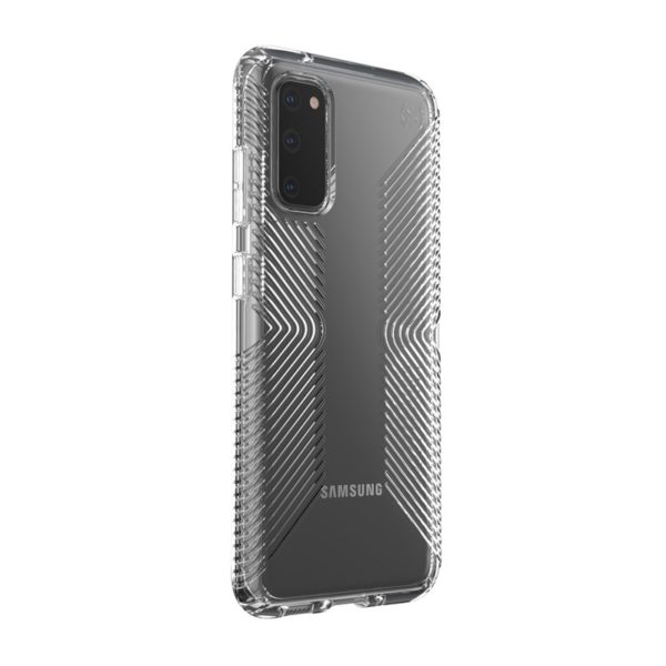 Speck Presidio Perfect-Clear with Grips - Etui Samsung Galaxy S20 z powłoką MICROBAN (Clear/Clear)