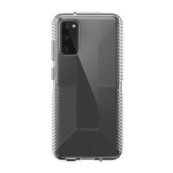 Speck Presidio Perfect-Clear with Grips - Etui Samsung Galaxy S20 z powłoką MICROBAN (Clear/Clear)