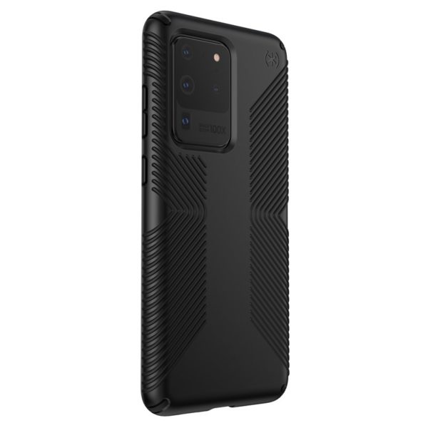 Speck Presidio Grip - Etui Samsung Galaxy S20 Ultra z powłoką MICROBAN (Black/Black)