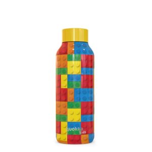 Quokka Solid Kids - Butelka termiczna ze stali nierdzewnej 510 ml (Color Bricks)