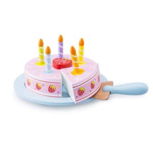 New Classic Toys - Drewniany Tort urodzinowy do krojenia