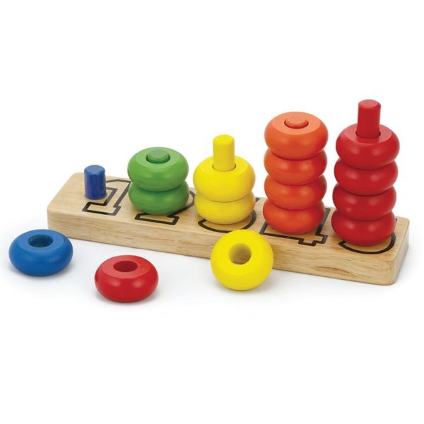 Viga Toys - Drewniana gra naucz się liczyć