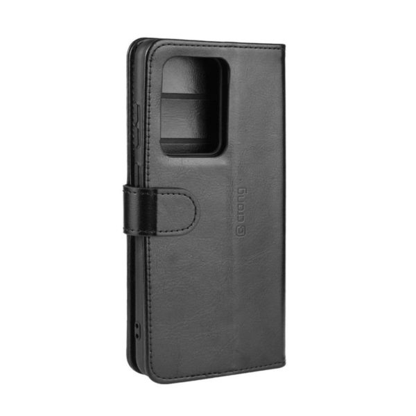 Crong Booklet Wallet - Etui Samsung Galaxy S20 Ultra z kieszeniami + funkcja podstawki (czarny)