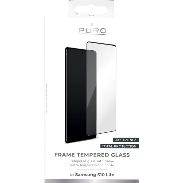 PURO Premium Full Edge Tempered Glass Case Friendly - Szkło ochronne hartowane na ekran Samsung Galaxy S10 Lite