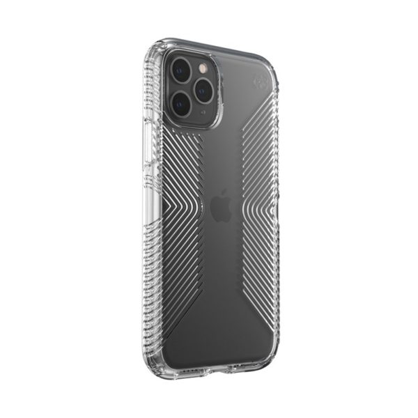 Speck Presidio Perfect-Clear with Grips - Etui iPhone 11 Pro z powłoką MICROBAN (Clear)