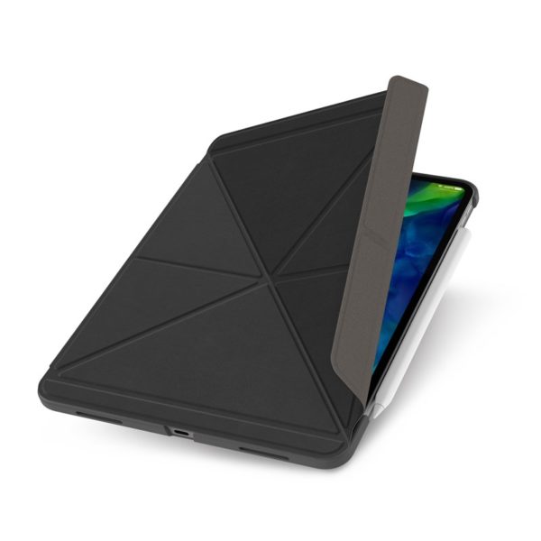 Moshi VersaCover - Etui origami iPad Pro 11" (2020/2018) z ładowaniem Apple Pencil (Charcoal Black)