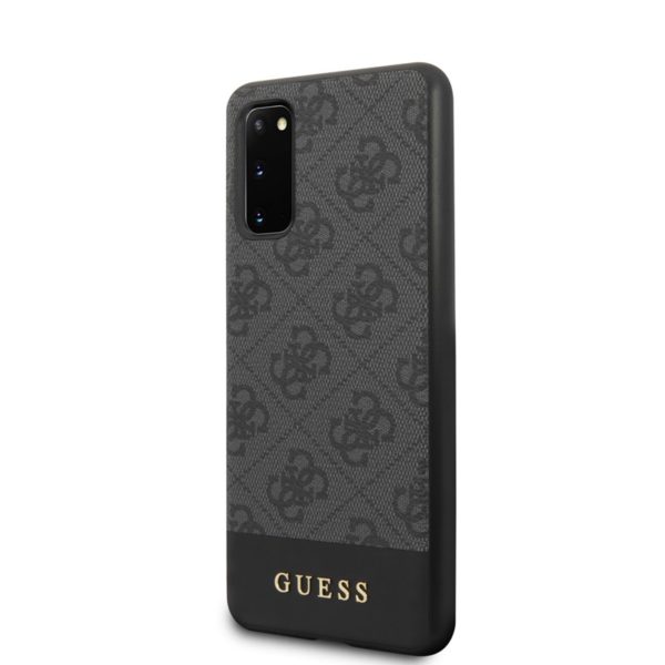 Guess 4G Bottom Stripe Collection - Etui Samsung Galaxy S20 (szary)