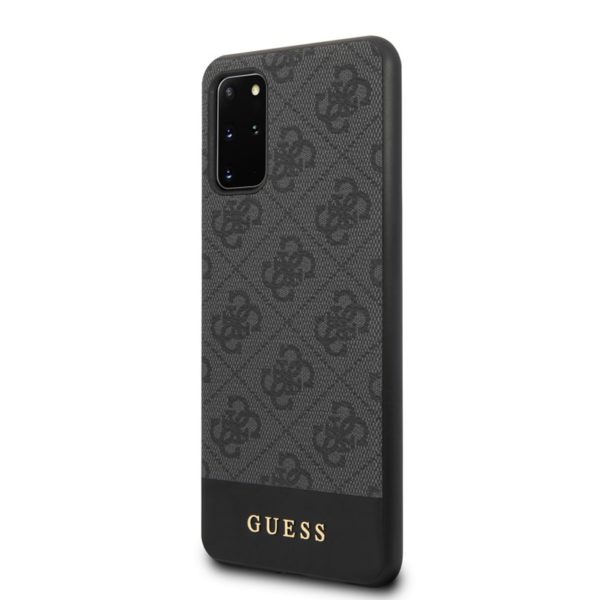 Guess 4G Bottom Stripe Collection - Etui Samsung Galaxy S20+ (szary)