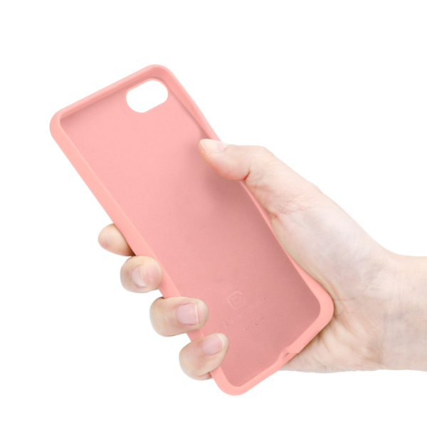Crong Color Cover - Etui iPhone SE 2020 / 8 / 7 (piaskowy róż)