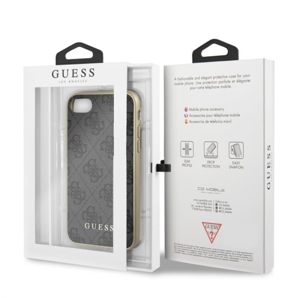 Guess 4G Charms Collection - Etui iPhone SE 2020 / 8 / 7 (szary)
