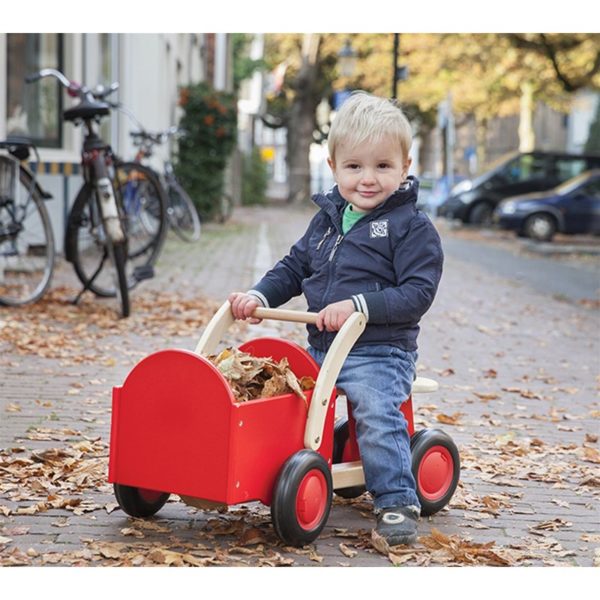 New Classic Toys - Drewniany rower cargo czerwony
