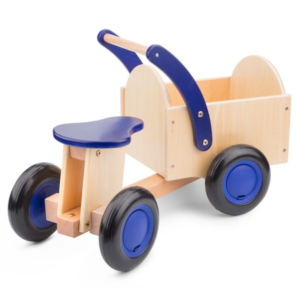New Classic Toys - Drewniany rower cargo niebieski