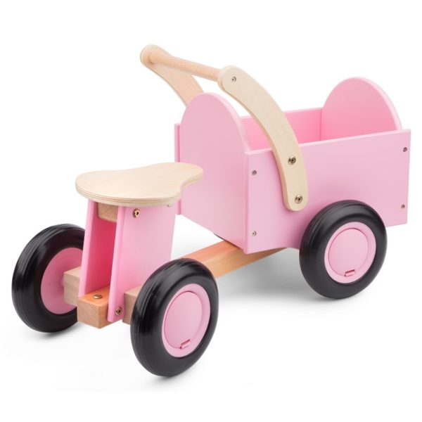 New Classic Toys - Drewniany rower cargo różowy