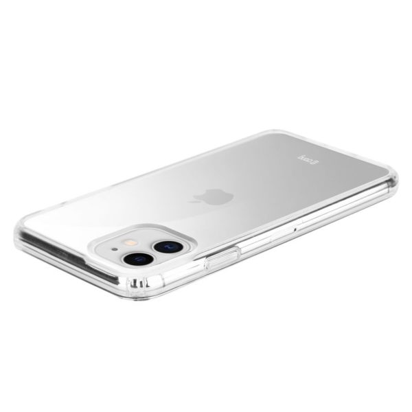 Crong Crystal Shield Cover - Zestaw etui iPhone 11 (przezroczysty) + szkło hybrydowe 9H