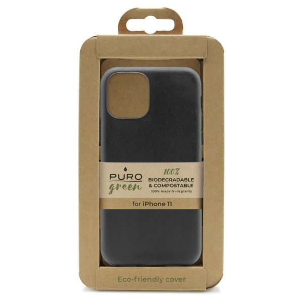 PURO Green Compostable Eco-friendly Cover - Ekologiczne etui iPhone 11 (czarny)