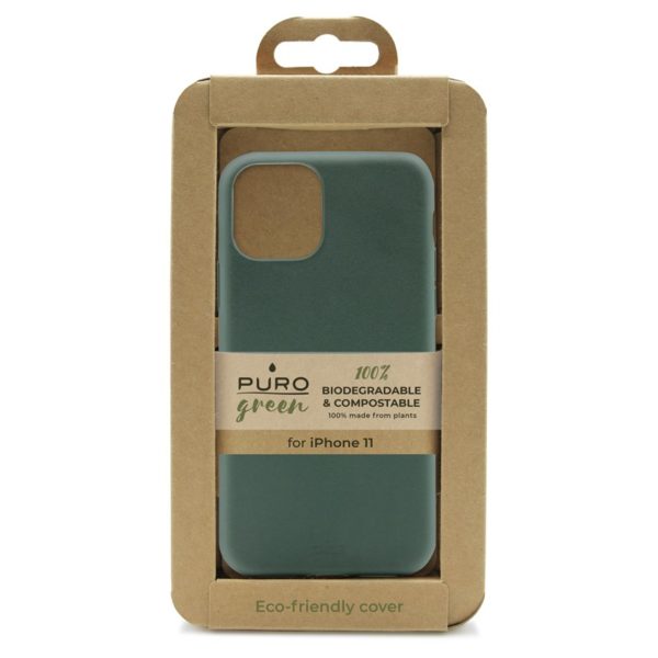 PURO Green Compostable Eco-friendly Cover - Ekologiczne etui iPhone 11 (zielony)