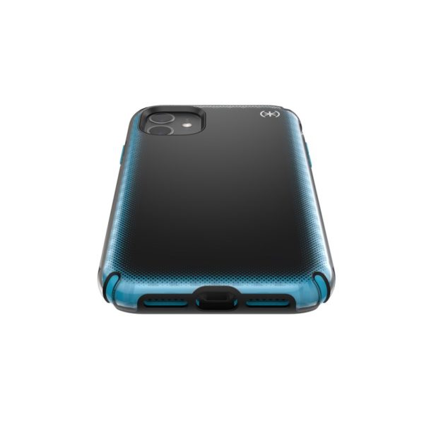 Speck Presidio2 Armor Cloud - Etui iPhone 11 z powłoką MICROBAN (Black Fade/Black/Blue)